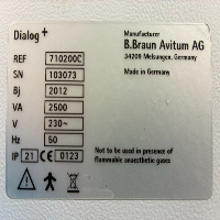 Bbraun Dialog+ Evo - Dialysis image 3